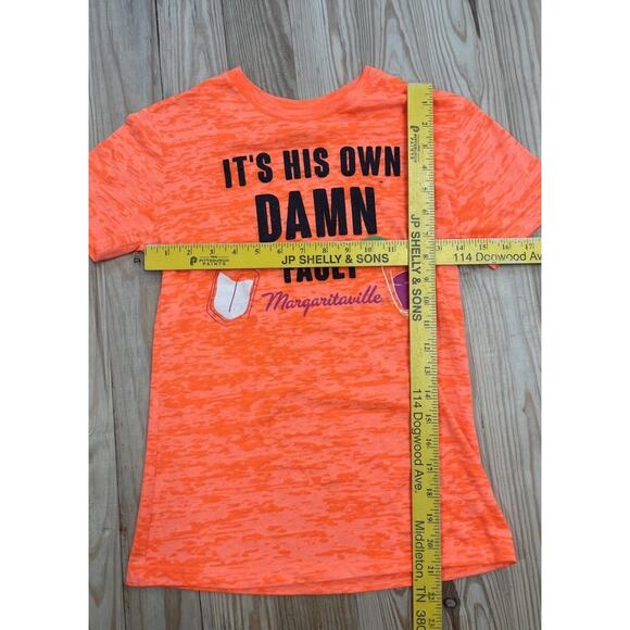 Woman to Blame Orange Burner Can Shirt Margaritaville Small - Picture 2 of 4